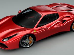 ferrari 488 spyder Modelo 3D