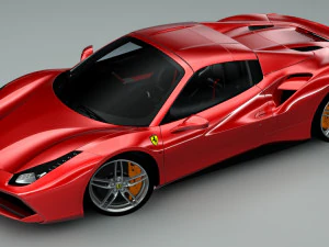 ferrari 488 spyder 3D Model