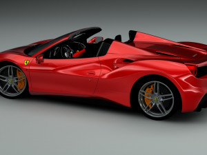 ferrari 488 spyder Modelo 3D