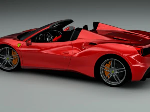 ferrari 488 spyder 3D Model