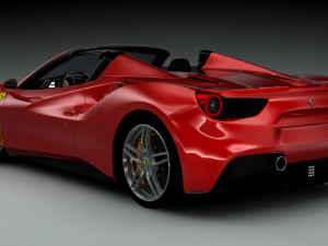 ferrari 488 spyder Modelo 3D