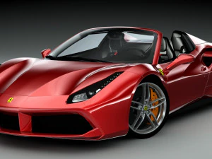 ferrari 488 spyder 3D Model
