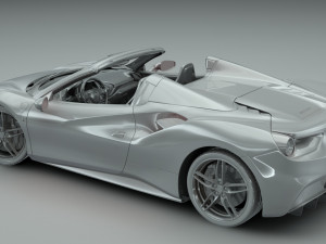 ferrari 488 spyder Modelo 3D