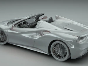 ferrari 488 spyder 3D Model