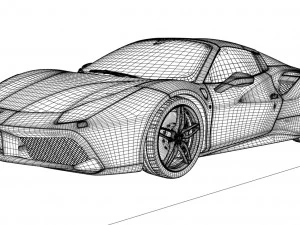 ferrari 488 spyder 3D Model