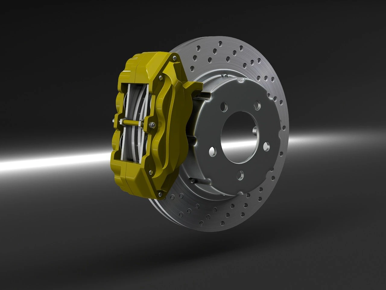 brakes exploded 3D Model .c4d .max .obj .3ds .fbx .stl .blend