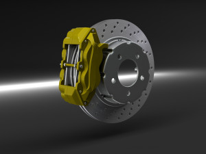brakes exploded 3D Model