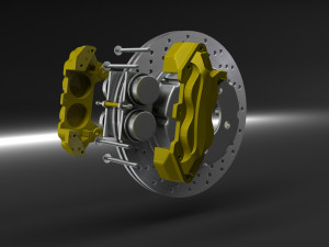 brakes exploded 3D Model