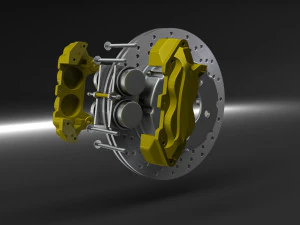 brakes exploded 3D Model