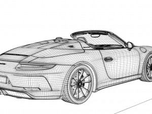 porsche 911 speedster 2020 Modelo 3D