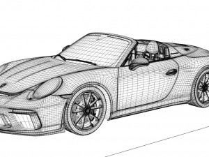 porsche 911 speedster 2020 Modelo 3D