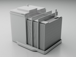 battery exploded 3D-Modell