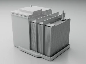 battery exploded 3D Model