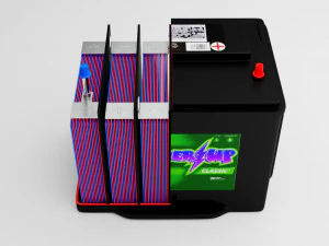 battery exploded 3D Model