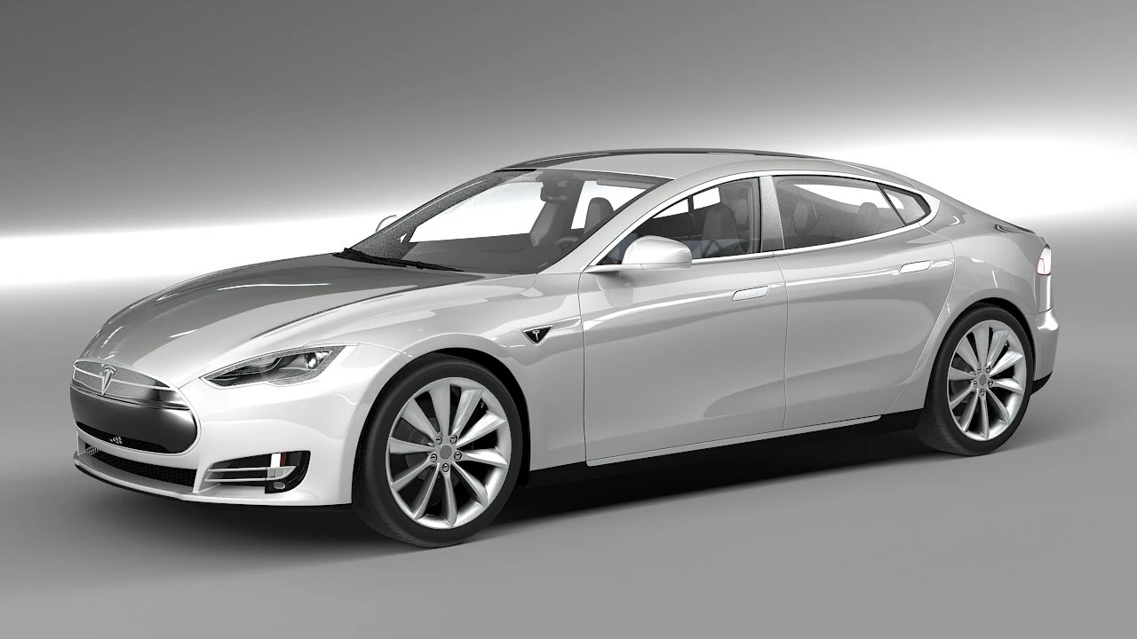 tesla model s 2014 3D Model .c4d .max .obj .3ds .fbx .stl .blend 