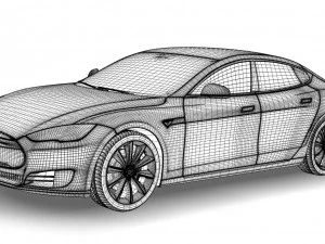tesla model s 2014 3D Model