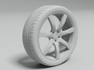 kumho ecsta tire 3D Model