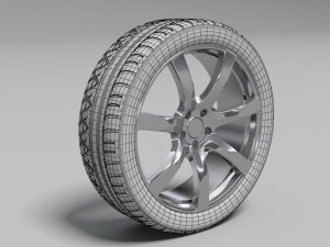kumho ecsta tire 3D Model