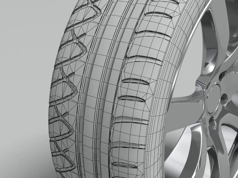 kumho ecsta tire 3D Model .c4d .max .obj .3ds .fbx .stl .blend 