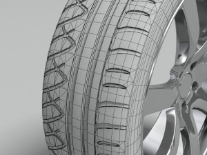 kumho ecsta tire 3D Model