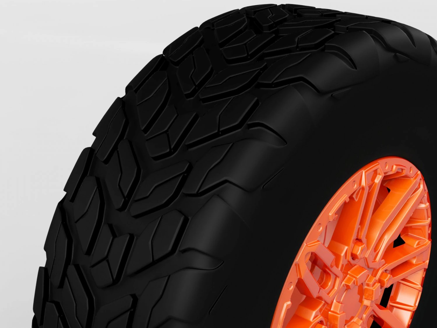 generic atv tire 3D Model .c4d .max .obj .3ds .fbx .stl .blend 