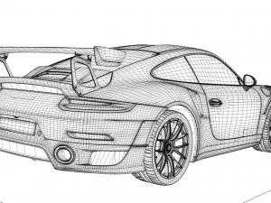 porsche 911 gt2 rs 991 3D Model