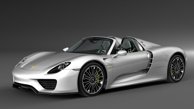 porsche 918 3D Model .c4d .max .obj .3ds .fbx .stl .blend 