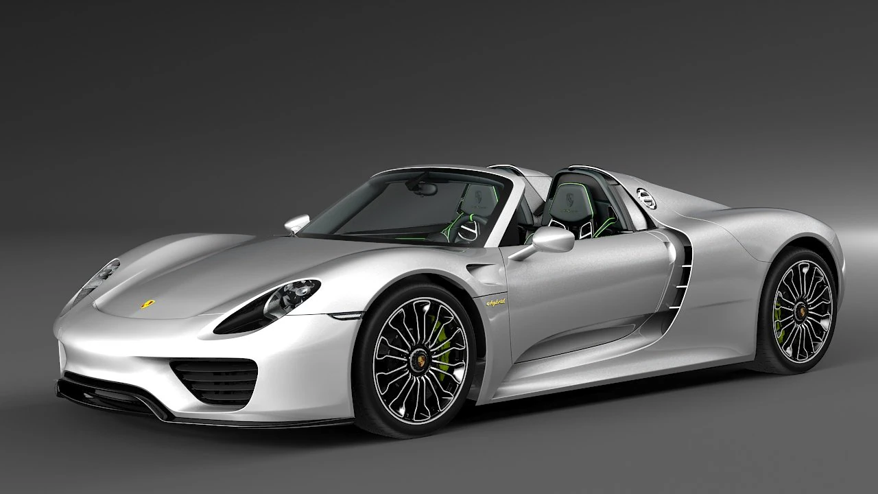 porsche 918 3D Model .c4d .max .obj .3ds .fbx .stl .blend 
