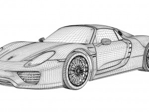 porsche 918 3D Model