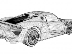 porsche 918 3D Model
