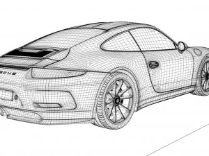 porsche 911 r 3D Model