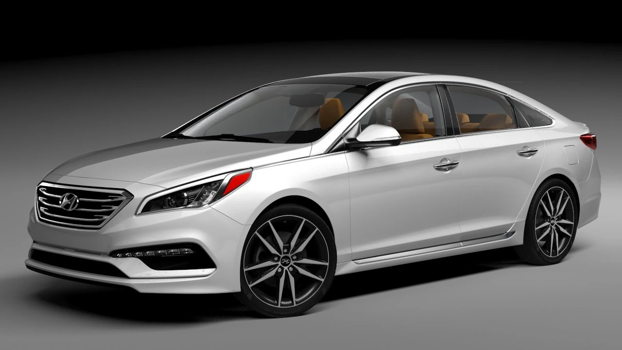 hyundai sonata 3D Model .c4d .max .obj .3ds .fbx .stl .blend