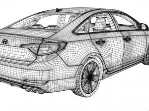 hyundai sonata 3D Модель