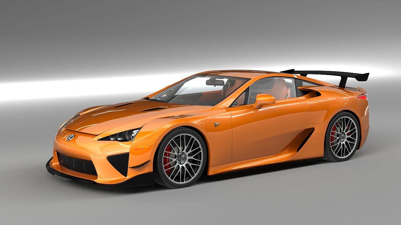 lexus lfa nurburgring 3D Model .c4d .max .obj .3ds .fbx .stl .blend