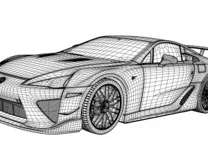 lexus lfa nurburgring 3D Model