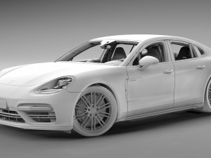porsche panamera turbo s 3D Модель