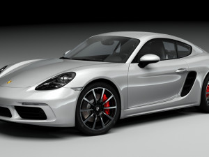 porsche cayman 718 3Dモデル