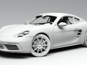 porsche cayman 718 Modelo 3D