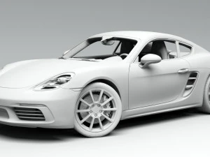 porsche cayman 718 3D Model
