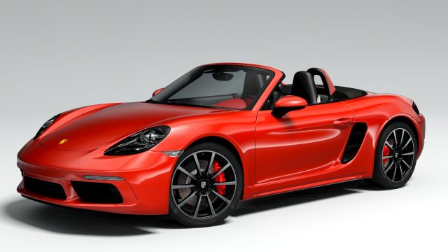 porsche boxster 718 Modello 3D .c4d .max .obj .3ds .fbx .stl .blend 