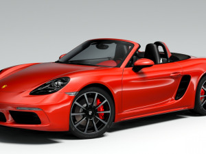 porsche boxster 718 3Dモデル