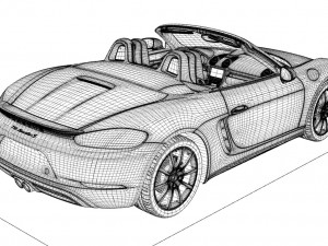 porsche boxster 718 Modello 3D