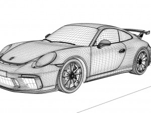 porsche 911 gt3 991 3D Model
