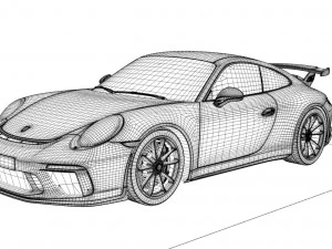 porsche 911 gt3 991 3D Model