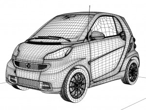 smart fourtwo e-drive 3D Model