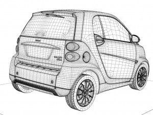 smart fourtwo e-drive 3D Model