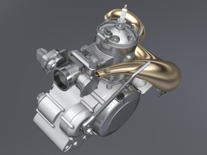 2 stroke engine 3D Model