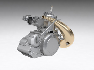 2 stroke engine 3D Model