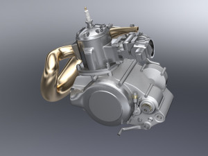 2 stroke engine 3D Model