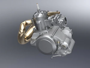2 stroke engine 3D Model